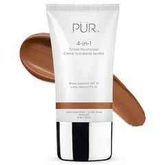 PUR Beauty 4-in-1 Tinted Moisturizer with SPF 20 - Hydrating Skin Tint Face Moisturizer, Primer & Foundation with Shea Butter, Aloe Vera & Vitamin B3 - Vegan Friendly, Paraben Free