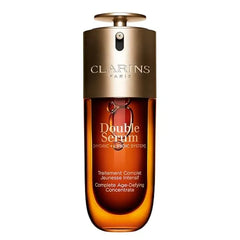 Clarins DOUBLE SERUM Anti Aging Face Serum Visibly Firms, Smoothes, Boosts Radiance, and Refines Pores 24H Hydration All Skin Types