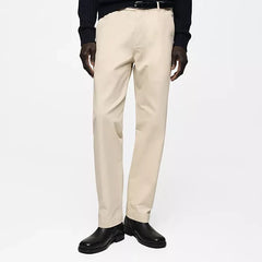 MANGO Men's Regular-Fit Cotton Trousers