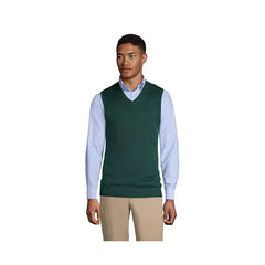 Lands' End School Uniform Men's Cotton Modal Sweater Vest