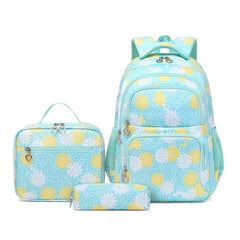 Forestfish Daisy Teen School Backpack Set with Lunch Bag β Water-Resistant, Lightweight, Large Capacity