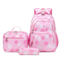 Forestfish Daisy Teen School Backpack Set with Lunch Bag β Water-Resistant, Lightweight, Large Capacity