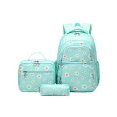 Forestfish Daisy Teen School Backpack Set with Lunch Bag β Water-Resistant, Lightweight, Large Capacity