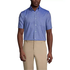 Tom Baine Men's School Uniform Short Sleeve Oxford Dress Shirt