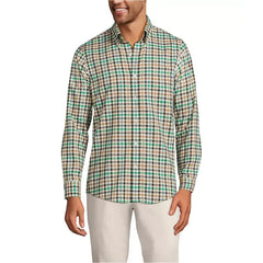 Lands' End Big & Tall Traditional Fit No Iron Twill Shirt
