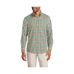 Lands' End Men's Tailored Fit No Iron Twill Long Sleeve Shirt