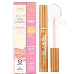 Grande Cosmetics GrandeLASH Sensitive Peptide Infused Lash Serum for Fuller, Longer Looking Natural Eyelashes, Enhancing Treatment with Nourishing Botanicals