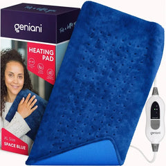 Geniani XL Electric Heating Pad 12"×24", Heat Pad for Neck, Shoulders and Muscle Pain with Auto Shut off