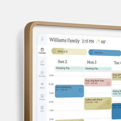 Skylight Calendar 2 15" Touchscreen Smart Display – Antique Brass Limited Edition, Family Organizer with Chore Charts & Meal Planning