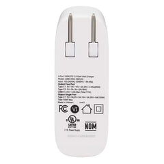 Tripp Lite 4-Port Compact USB Wall Charger 100W GaN - 2 USB-C PD + 2 USB-A Ports, Fast Charging - White