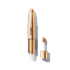 ICONIC LONDON Glaze Crayon | Dual Ended Eyeshadow Stick for Sparkling, Wet-Look Glazed Effect, Cruelty Free, Vegan Makeup, 0.92 oz