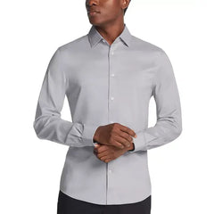 Michael Kors Men's Airsoft Slim Fit Untucked Dress Shirt