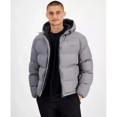 Men's Beazly2436 Slim-Fit Quilted Full-Zip Hooded Puffer Jacket