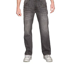 Level 7 Men's Utility Pocket Relaxed Bootcut Premium Denim Jean