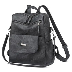 HONGLONG PU Leather Backpack Purse for Women Casual Handbag Ladies Shoulder Bags