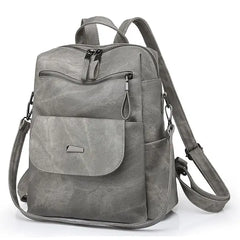 HONGLONG PU Leather Backpack Purse for Women Casual Handbag Ladies Shoulder Bags