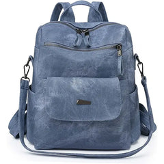 HONGLONG PU Leather Backpack Purse for Women Casual Handbag Ladies Shoulder Bags