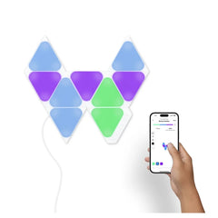 Nanoleaf Shapes Mini Triangles Smarter Kit (9 Panels) - Multicolor
