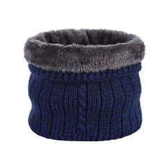 Holzlrgus Winter Scarf Neck Warmer Gaiter, Fleece Knit Windproof Cold Weather Tube Scarf for Men & Women