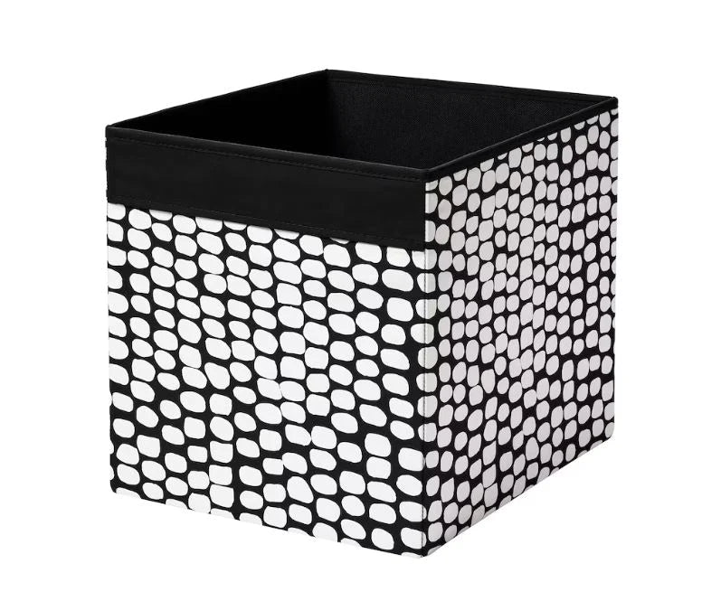 IKEA DRONA Storage Box Dimensions 33x38x33 cm Black and White Discount Store