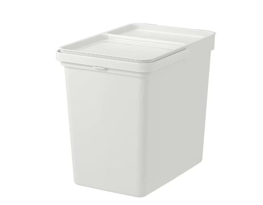 IKEA HALLBAR Waste Bin with Lid, 22L Sustainable and Spacious Solution