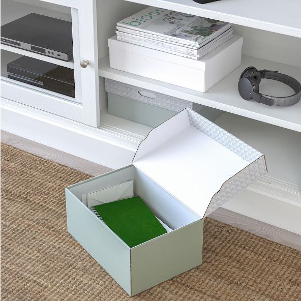 KAOSIG Folding box, grey, 48x35x24 cm - IKEA