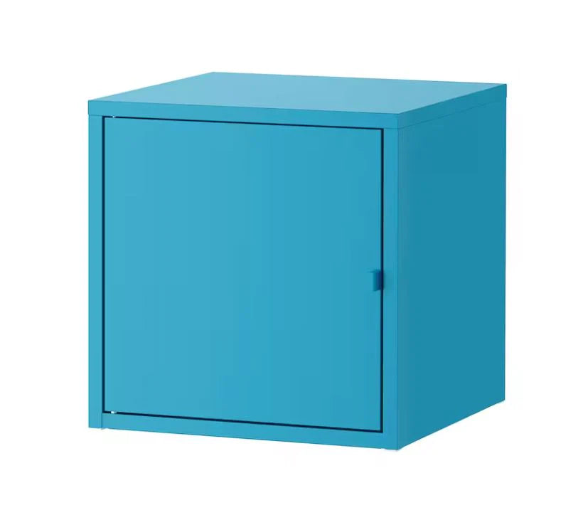 Blue metal cabinet deals ikea