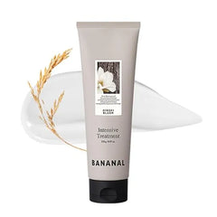 BANANAL Korean Dual Hair Pack for Smooth & Glossy Hair, Deep Conditioning Treatment with Rice Protein, Silk & Honey Extract, Dual Cream Formula for Dry, Damaged Hair