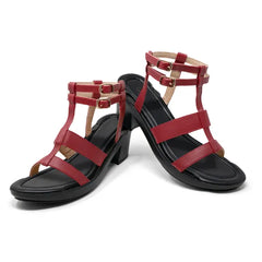 Solely Jane Jamaica Heel with Black Base Option - Red
