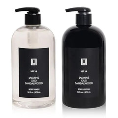Lulu Candles, Revitalizing Body Wash & Nourishing Body Lotion, 2-Piece Set, Full Size 16 Fl Oz.