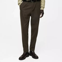 MANGO Men's Slim-Fit Wool Flannel Trousers
