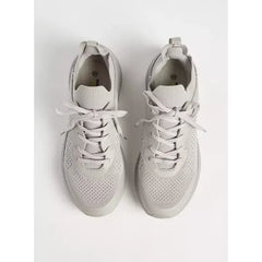 Textured | Lace-Up Sports Shoes - Gray
