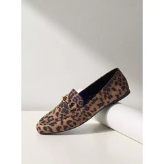 MAX FASHION Metal Accent Slip-On Loafers-Multicolour
