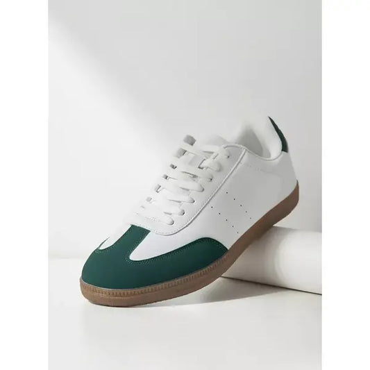 Colourblock | Shoes with Lace-Up Closure - Green