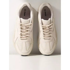 Panelled Sports Shoes with Lace-Up Closure