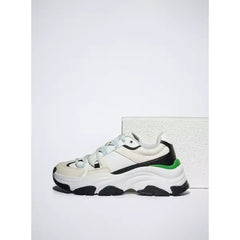 Panelled Lace-Up Sneakers Multicolour
