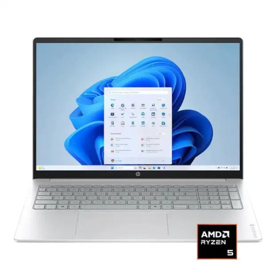 HP OmniBook 3, 16" 2K Touchscreen Laptop - AMD Ryzen 5 40 | 16GB Memory, 256GB SSD - Glacier Silver