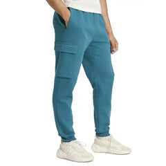 Adidas Men's Essentials Regular Tapered-Fit Fleece Cargo Joggers