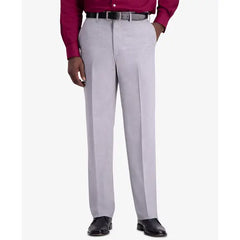 Haggar JMH Men's 4-Way Stretch Classic Fit Flat Front Dress Pant
