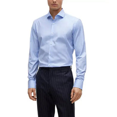 BOSS by Hugo Boss Men's Stretch-Cotton Twill Regular-Fit Dress Shirt