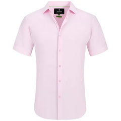 Tom Baine Men's Short Sleeve Button Down Dress Shirt