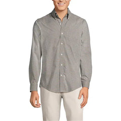 Lands' End Big & Tall Traditional Fit No Iron Twill Shirt