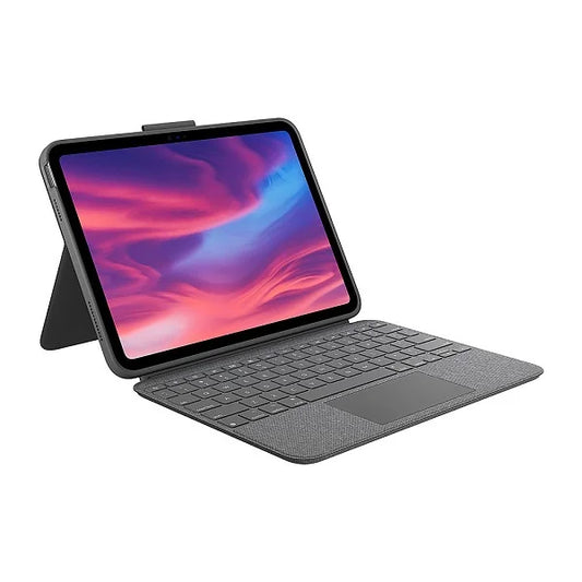 Logitech Combo Touch Backlit Keyboard Case For Apple iPad 10.9" (10th Gen) (920-011433) - Oxford Gray