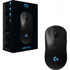 Logitech G PRO Wireless Optical Gaming Mouse with RGB Lighting (910-005270) Black