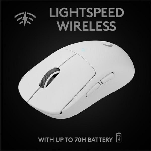 Logitech G Pro X Superlight Wireless Gaming Mouse (910-005943) White