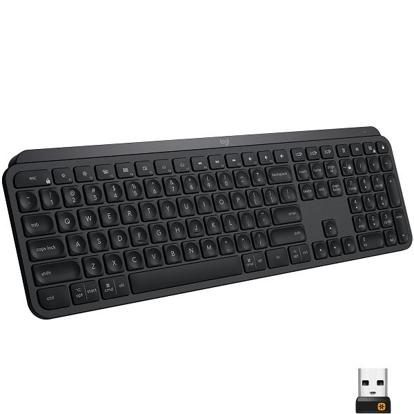 Logitech MX Keys Advanced Full-size Wireless Keyboard (920-009295) - Black