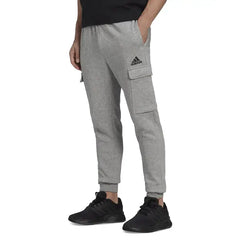 Adidas Men's Essentials Regular Tapered-Fit Fleece Cargo Joggers