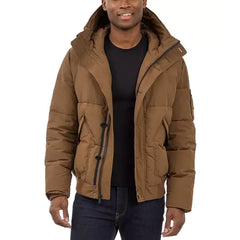 Men's Crinkle Nylon Heavy Short Snorkel Coat