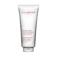 Clarins Moisture Rich Body Lotion Intensely Hydrates Nourishes, Softens and Smoothes Non Greasy and Fast Absorbing 88% Natural Ingredients Body Cream With Shea Butter For Dry Skin Types