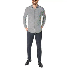 OppoSuits Men's Shiny Golden Theme Party Shirts